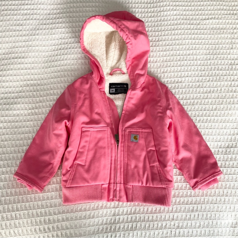 Carhartt Sherpa-Lined Active Jacket pink lemonade size 18M
